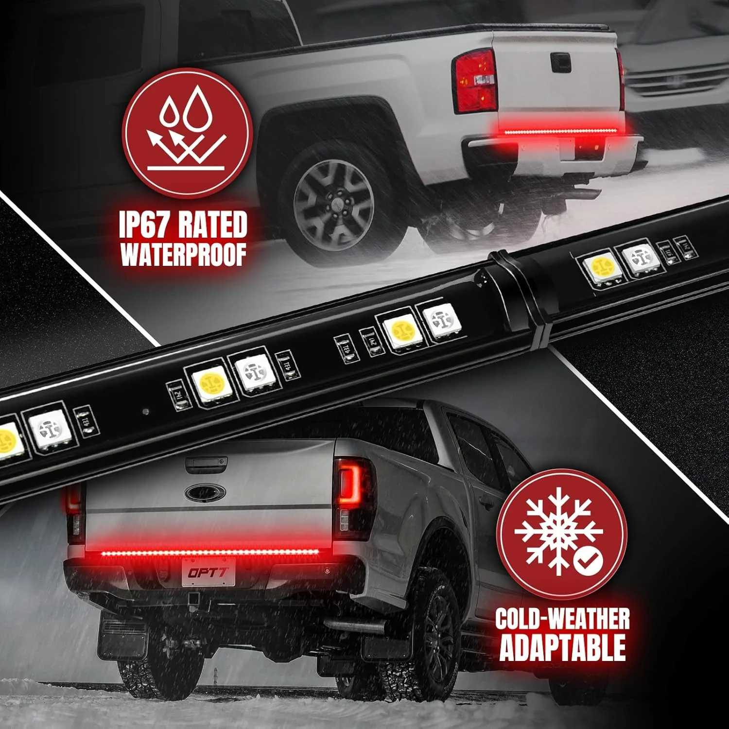 Redline LED Tailgate Light Bar - Full Featured - Reverse Light, Running Light, Brake Light, and Turn Signal - Image 4