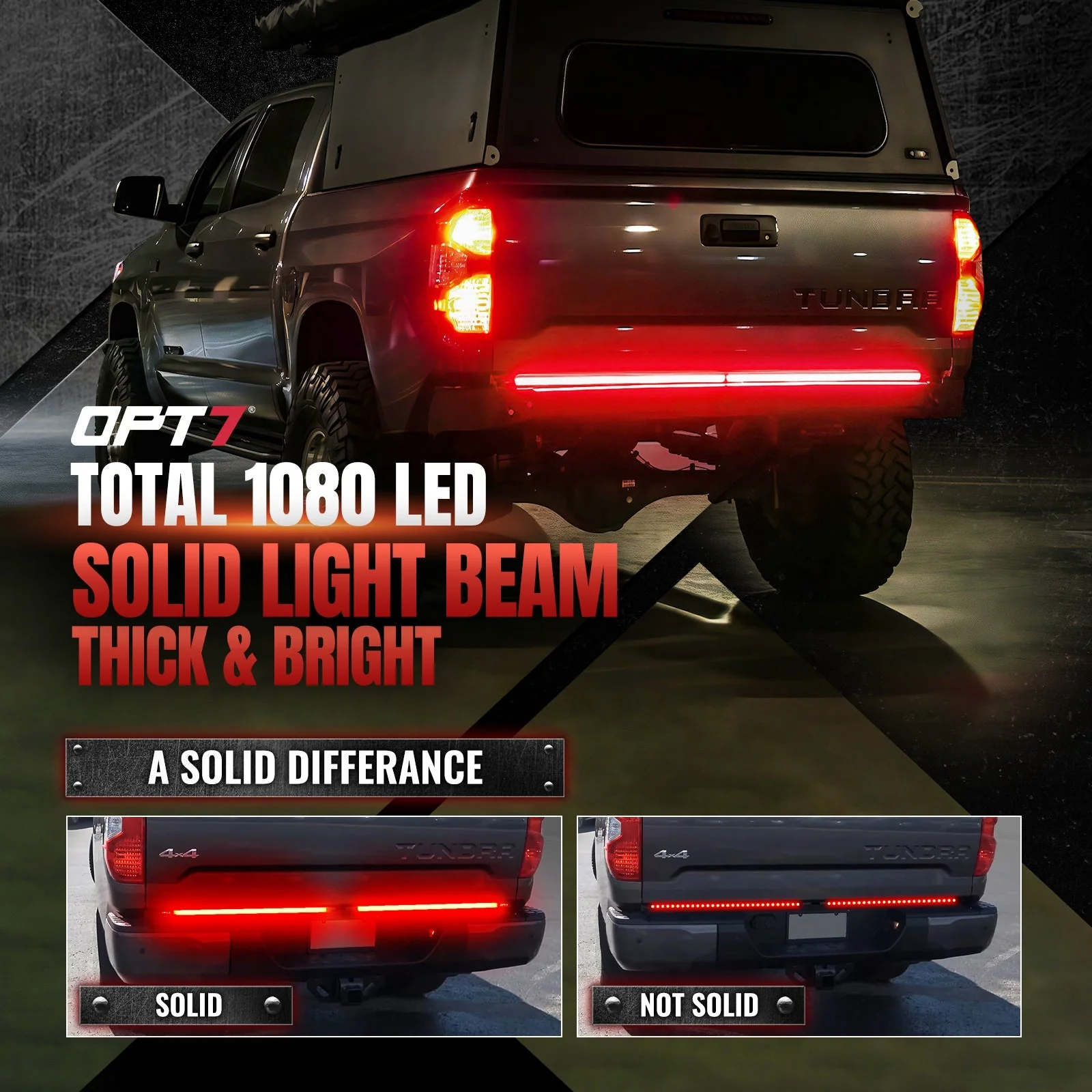 Redline Parlux Triple Row LED Tailgate Light Bar for Tundra with Reverse Light, Brake Light & Sequential Turn Signals - Image 14