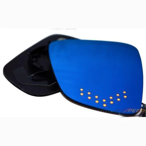 Rexpeed Anti Fog Polarized Blue Mirrors w/ LED Turn Signal | 2017-2019 Tesla Model X (HMTES03BAH) - Image 2