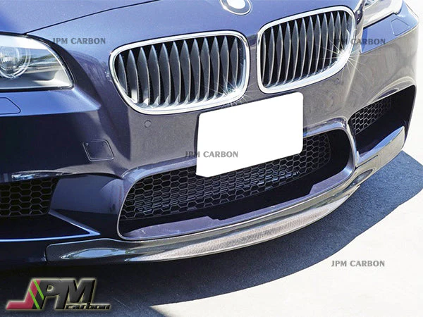 RK Style Carbon Fiber Front Bumper Add-on Lip Fits For 2011-2016 BMW F10 M5 Only - Image 2