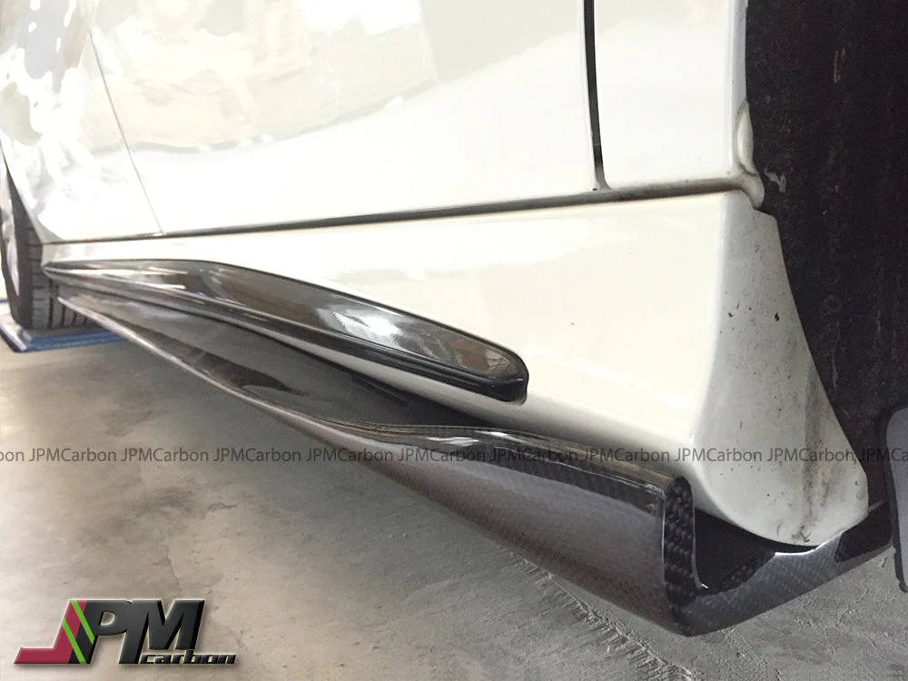 RZ Style Carbon Fiber Side Skirt Expansion Lips for FOR 2013-2018 Mercedes-Benz W117 CLA-Class with AMG Sport Package & CLA45 Only - Image 3