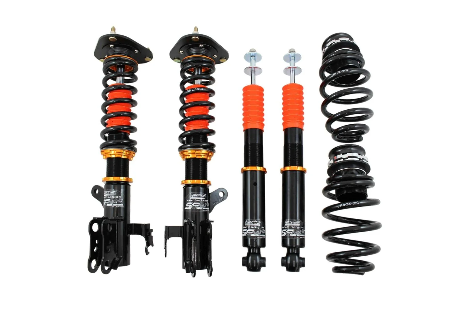 SF Racing Track Coilovers for 2007-2012 Nissan Sentra (B16)