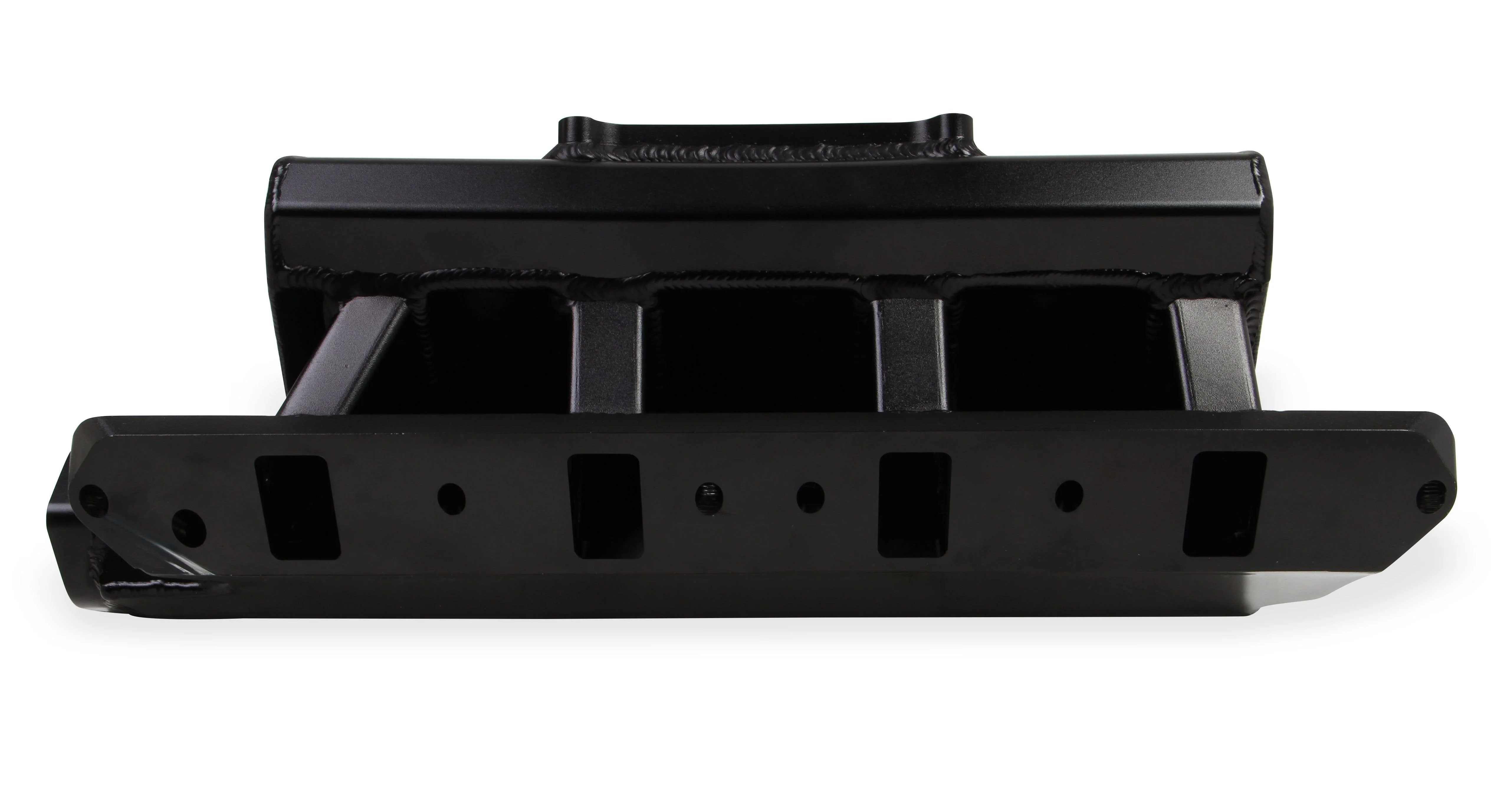 Sheet Metal Fabricated Intake Manifold 289-302 Small Block Ford Single Plane Carbureted Black with Sniper logo. - Image 4