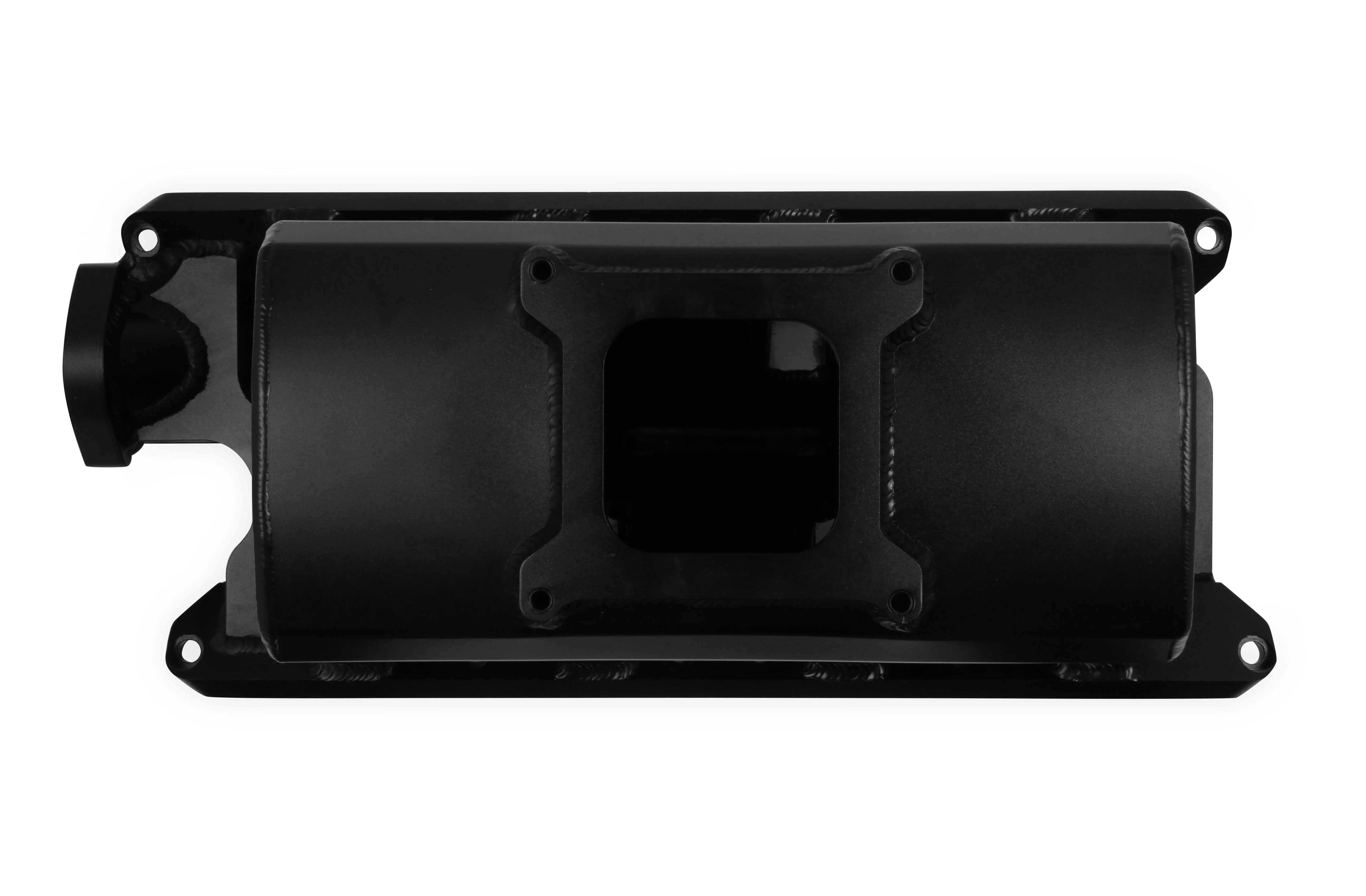 Sheet Metal Fabricated Intake Manifold 289-302 Small Block Ford Single Plane Carbureted Black with Sniper logo. - Image 6