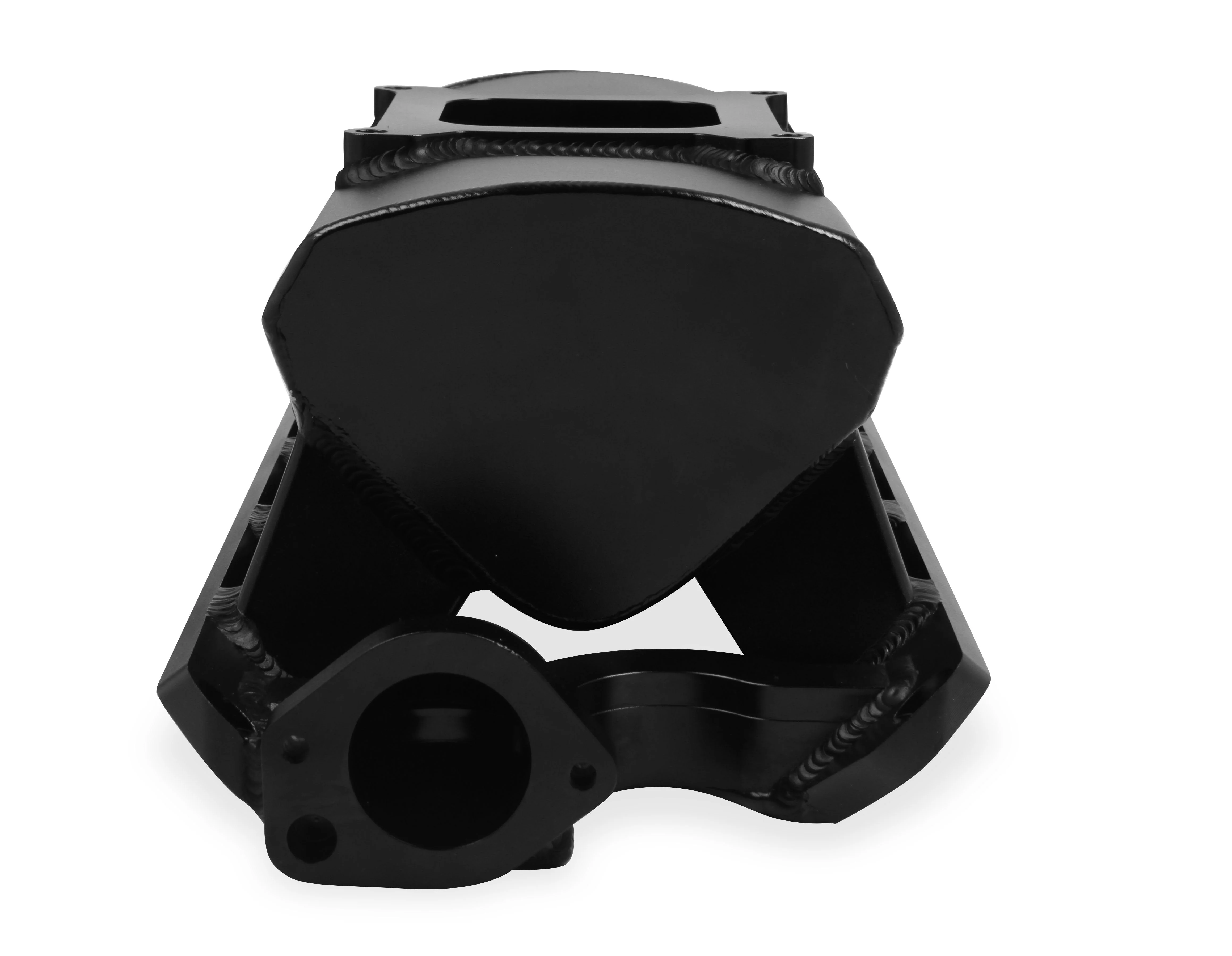 Sheet Metal Fabricated Intake Manifold 289-302 Small Block Ford Single Plane Carbureted Black with Sniper logo. - Image 7