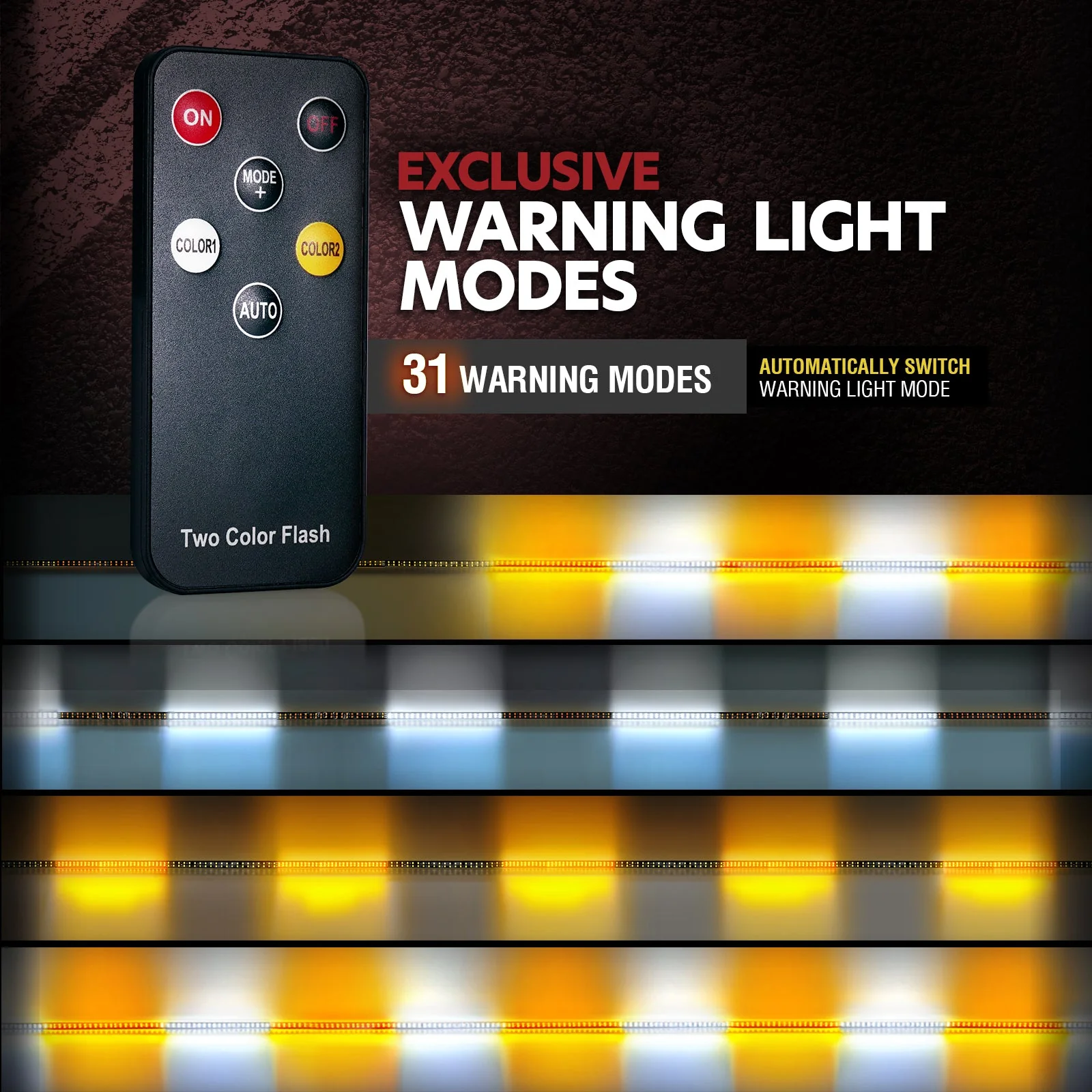 Sidekick Running Board Light Flexible 2PC with Warning Mode - Image 3
