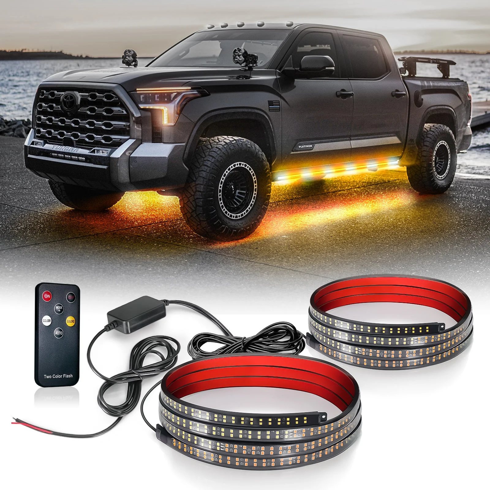 Sidekick Running Board Light Flexible 2PC with Warning Mode - Image 7