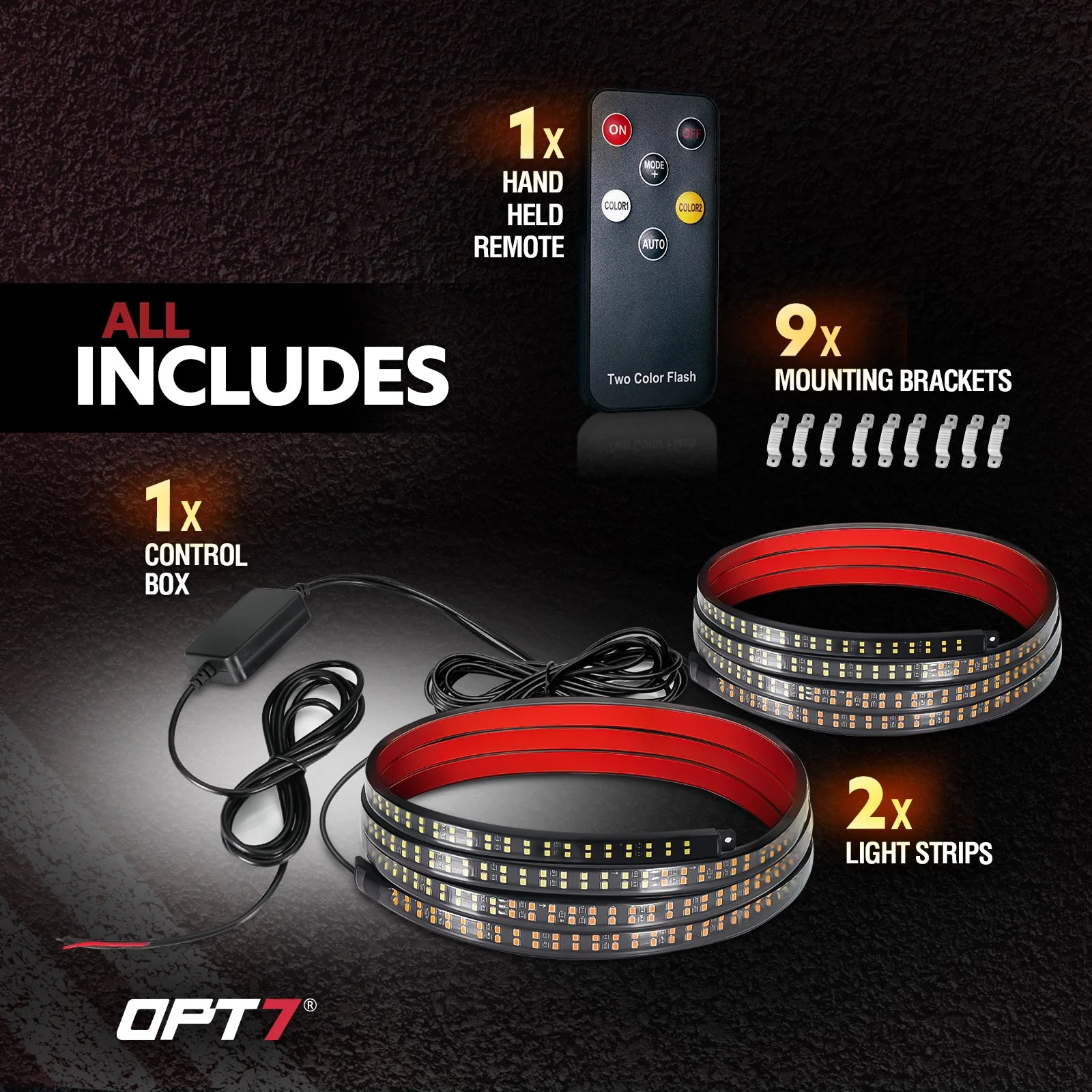 Sidekick Running Board Light Flexible 2PC with Warning Mode - Image 9