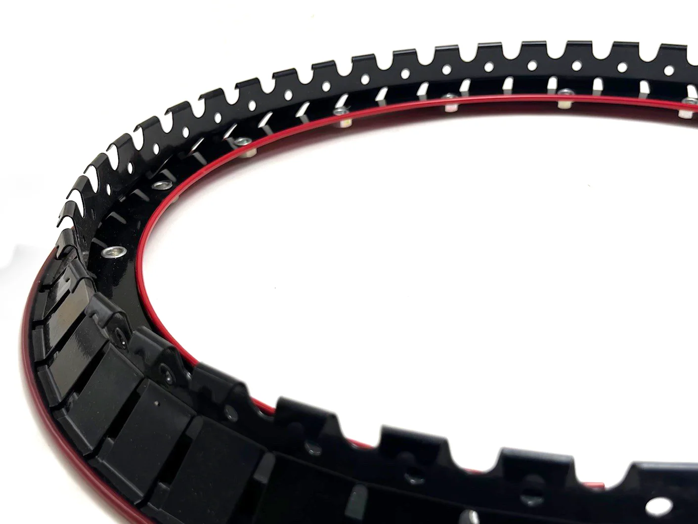 Simulated Bead Lock Hubcap Rings - 15" Red - Image 4