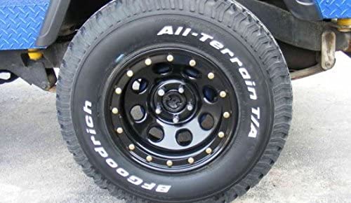 Simulated Bead Lock Hubcap Rings - 16" Black - Image 4