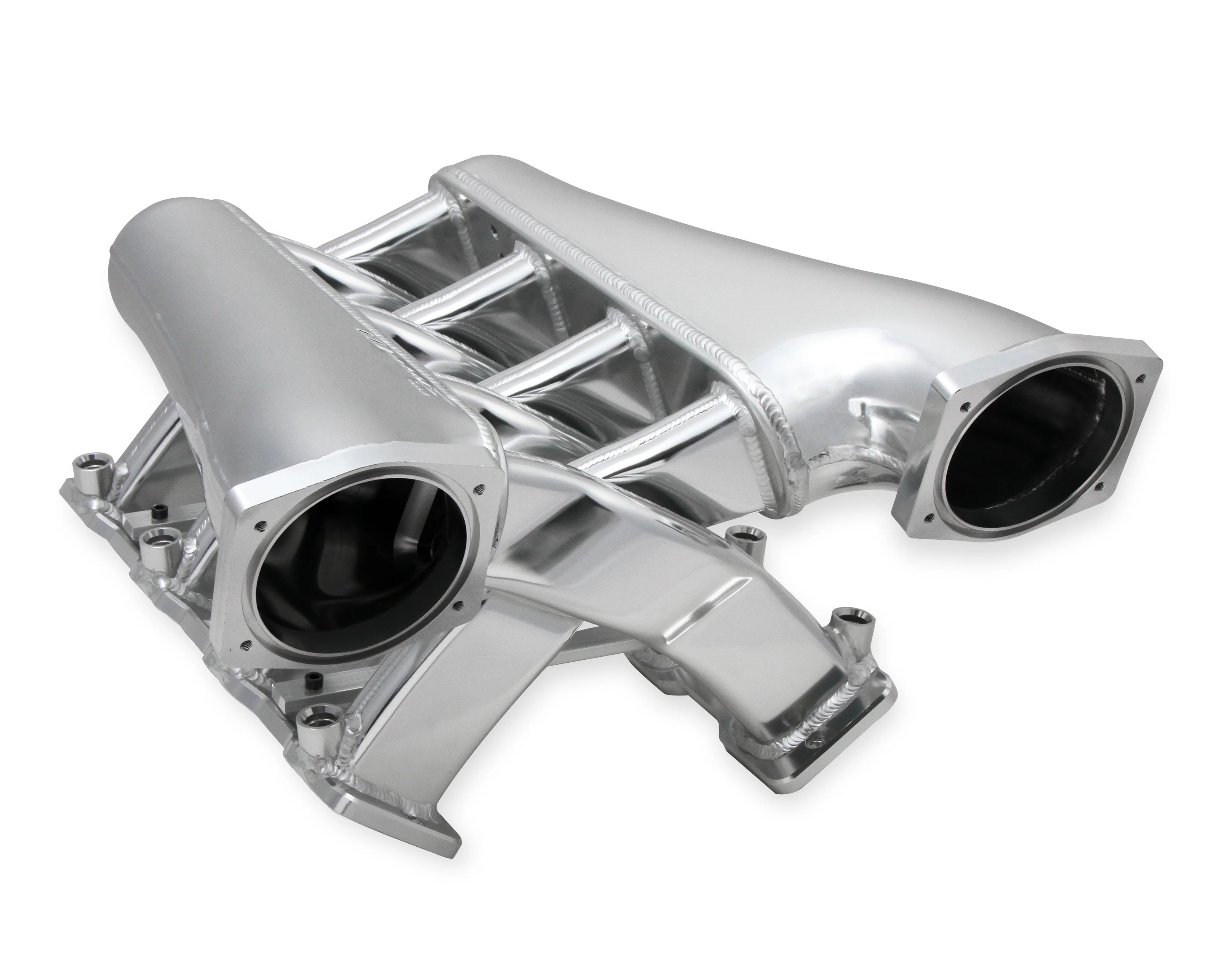 Sniper EFI Fabricated Intake Manifold Dual Plenum 102mm GM LS3/L92, and Fuel Rail Kit - Silver - Image 3