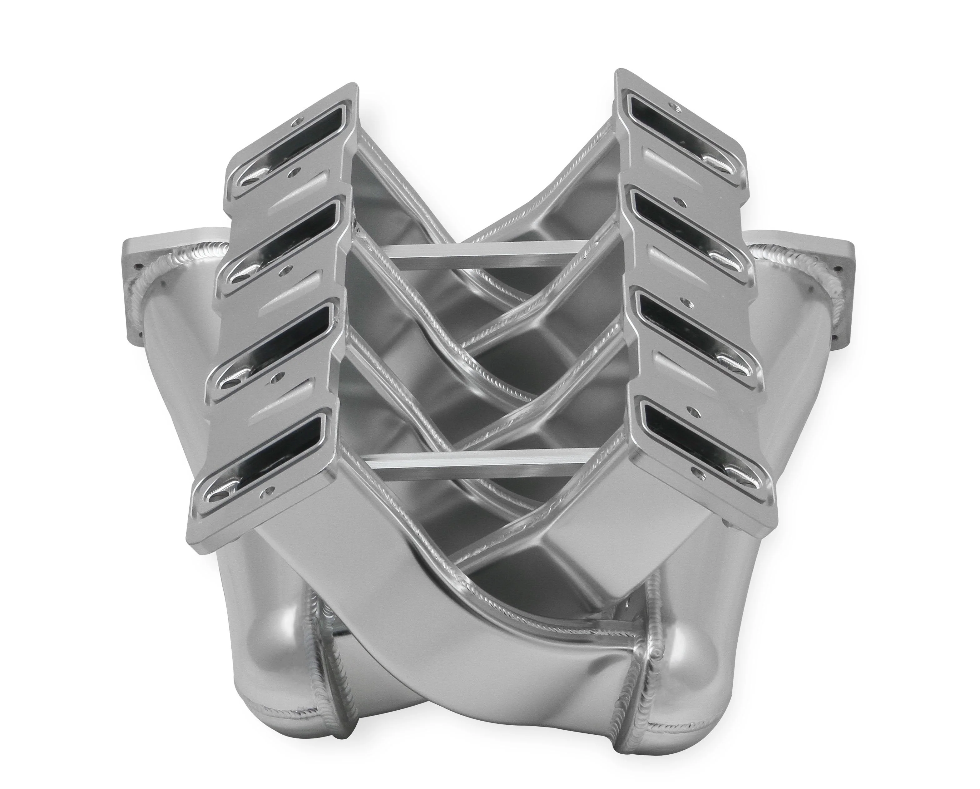 Sniper EFI Fabricated Intake Manifold Dual Plenum 92mm GM LS1/2/6, and Fuel Rail Kit - Silver - Image 7