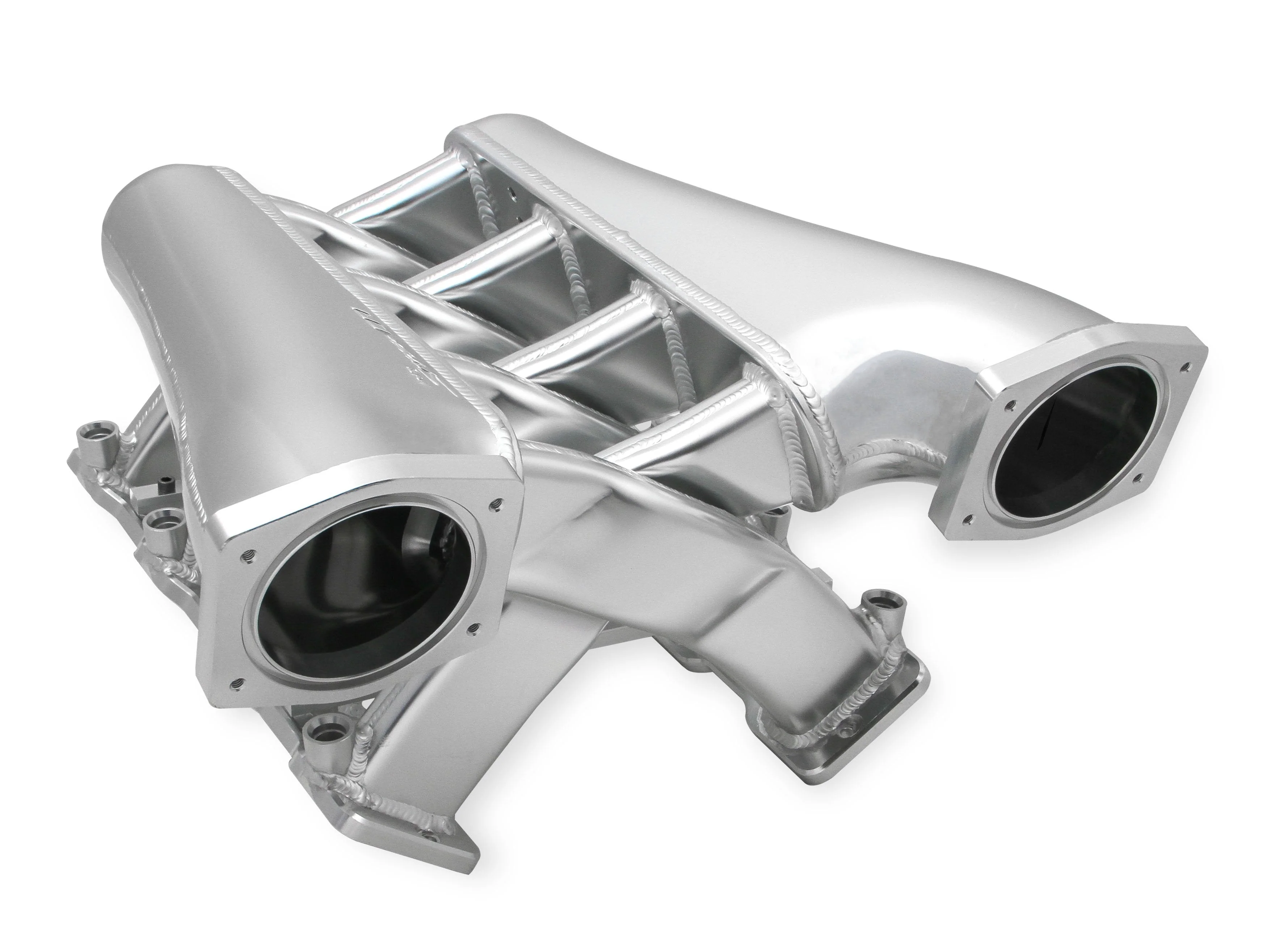 Sniper EFI Fabricated Intake Manifold Dual Plenum 92mm GM LS3/L92, and Fuel Rail Kit - Silver - Image 3