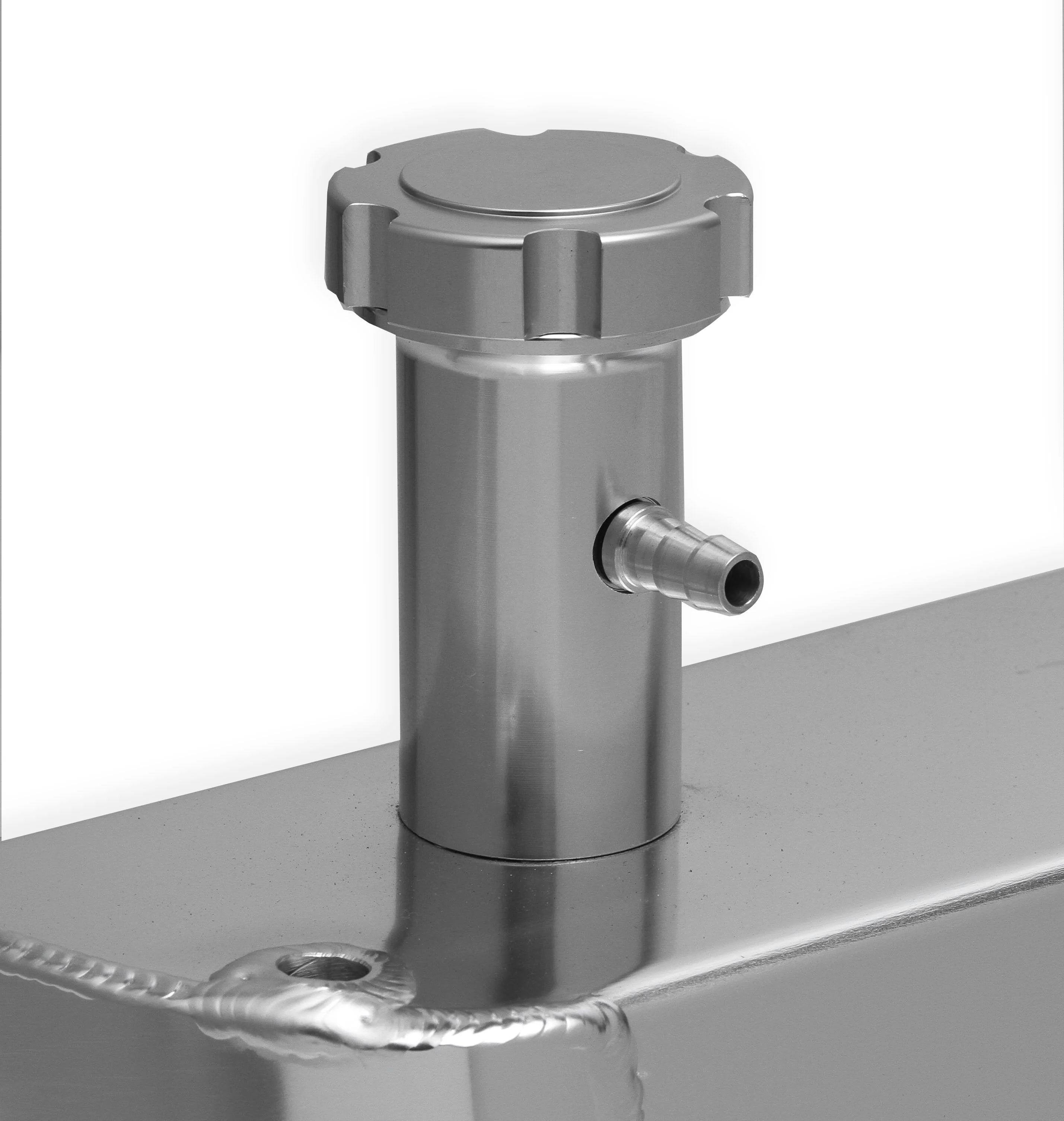 Sniper Valve Cover - Fabricated Aluminum - Ford Small Block - Tall - Tapered Edge - Natural Anodized - Image 4