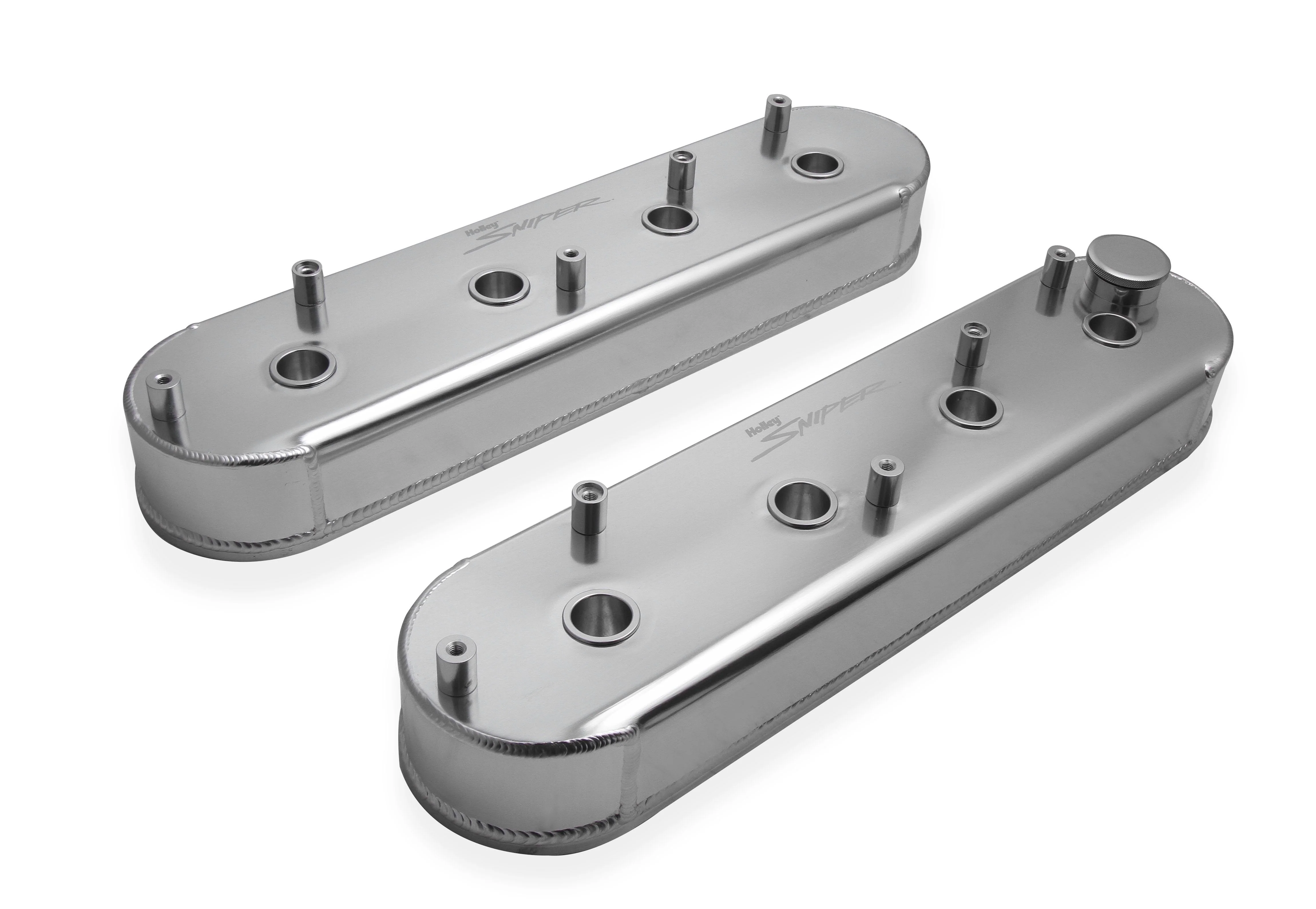 Sniper Valve Cover - Fabricated Aluminum - GM LS Engines - Natural Anodized - Image 3