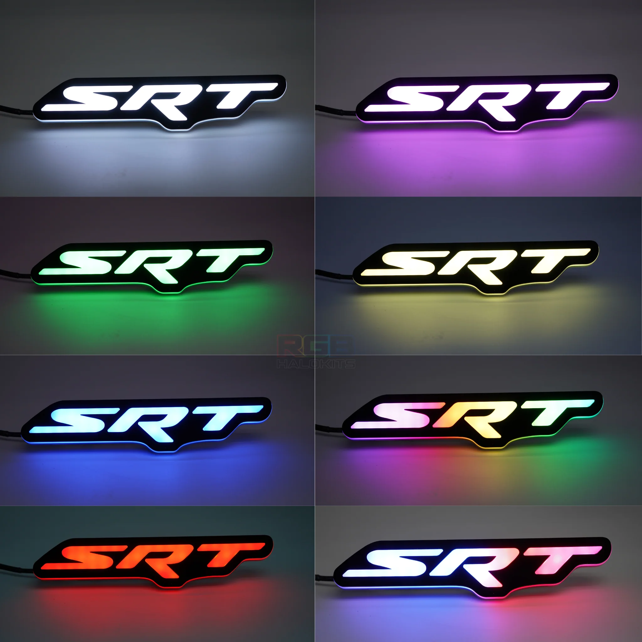 SRT LED Emblem Badge: (Multicolor) - Image 5