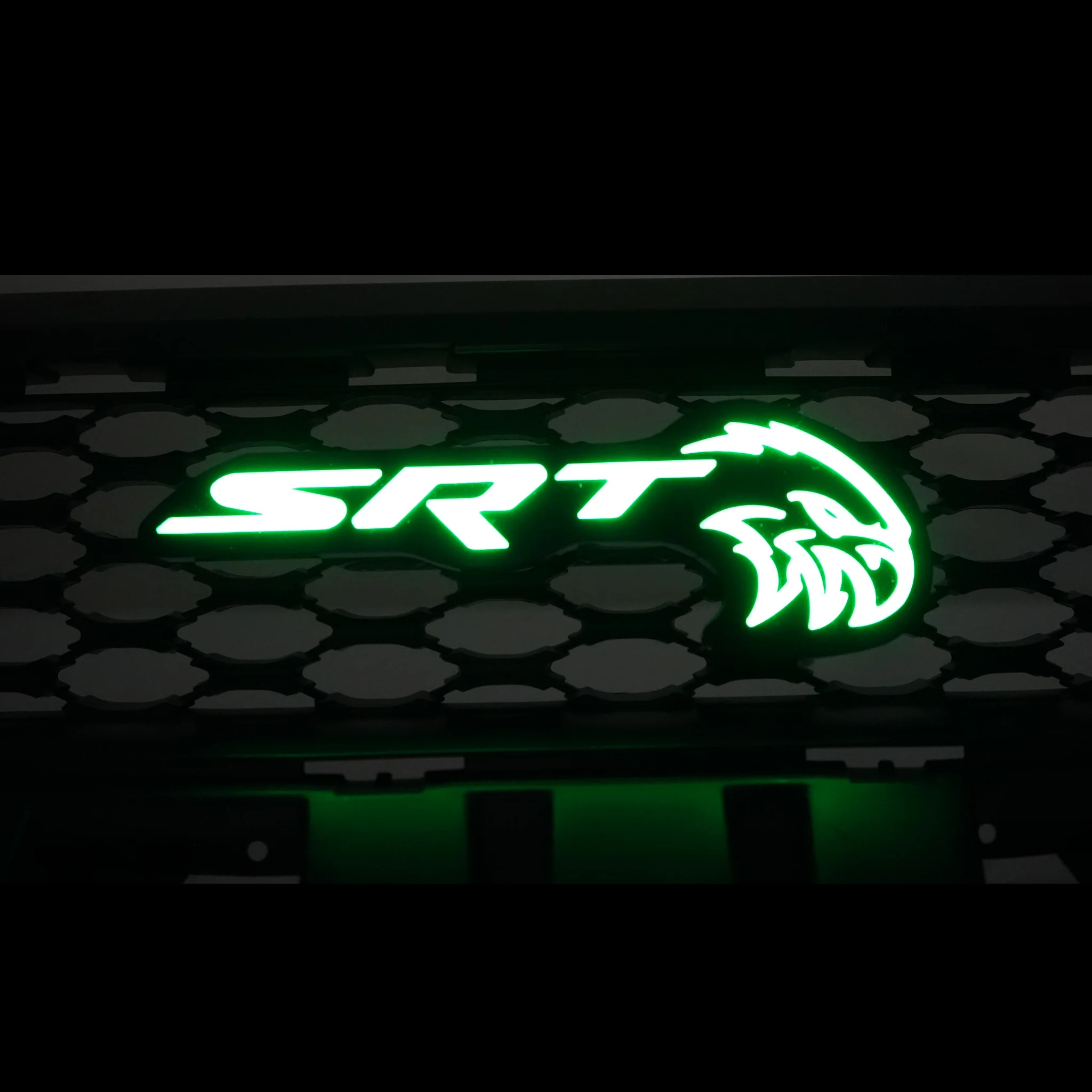 SRT Trackhawk Hellhawk LED Emblem: (Multicolor Flow) - Image 4