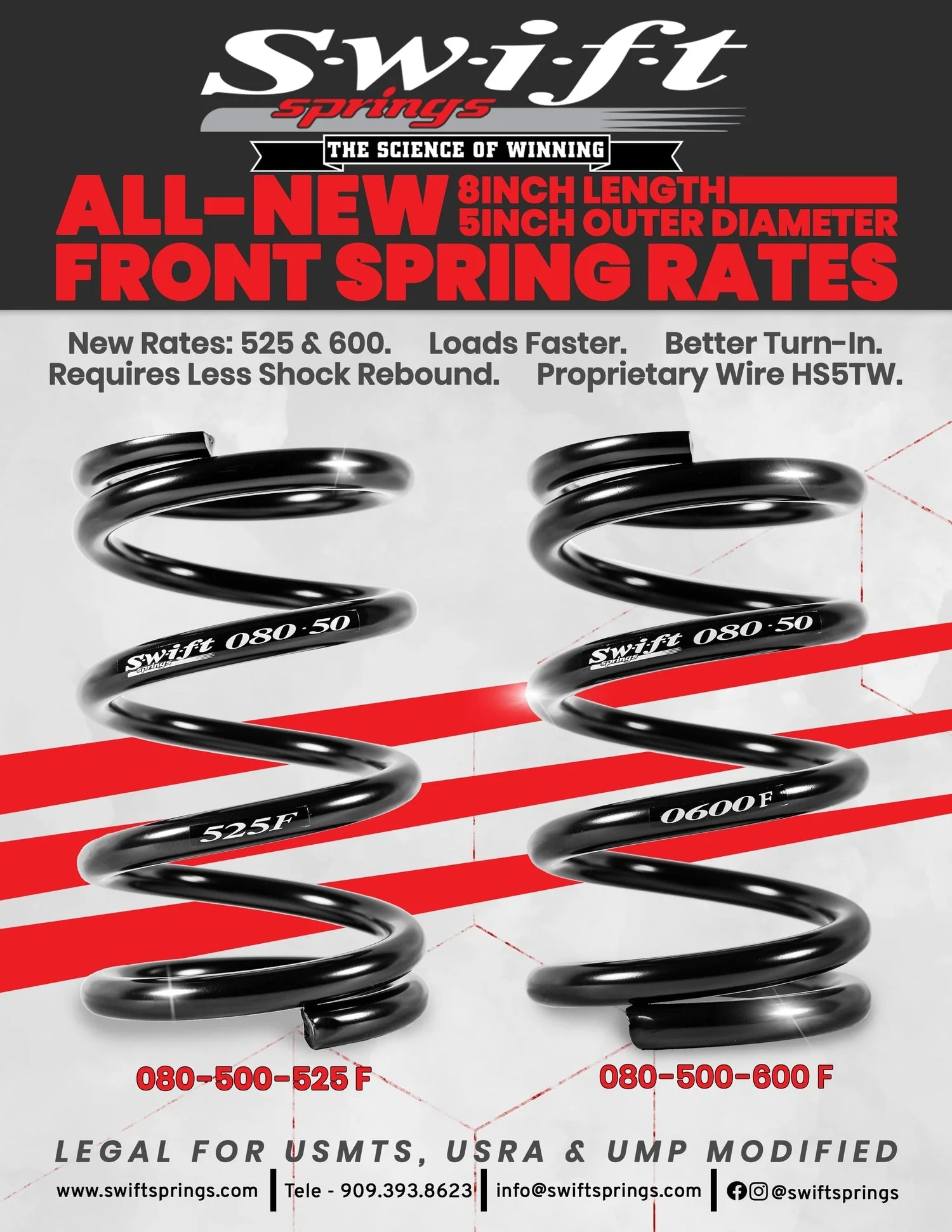 Swift Springs Standard Conventional Front Spring - OD: 5" / Length: 8" - Image 3