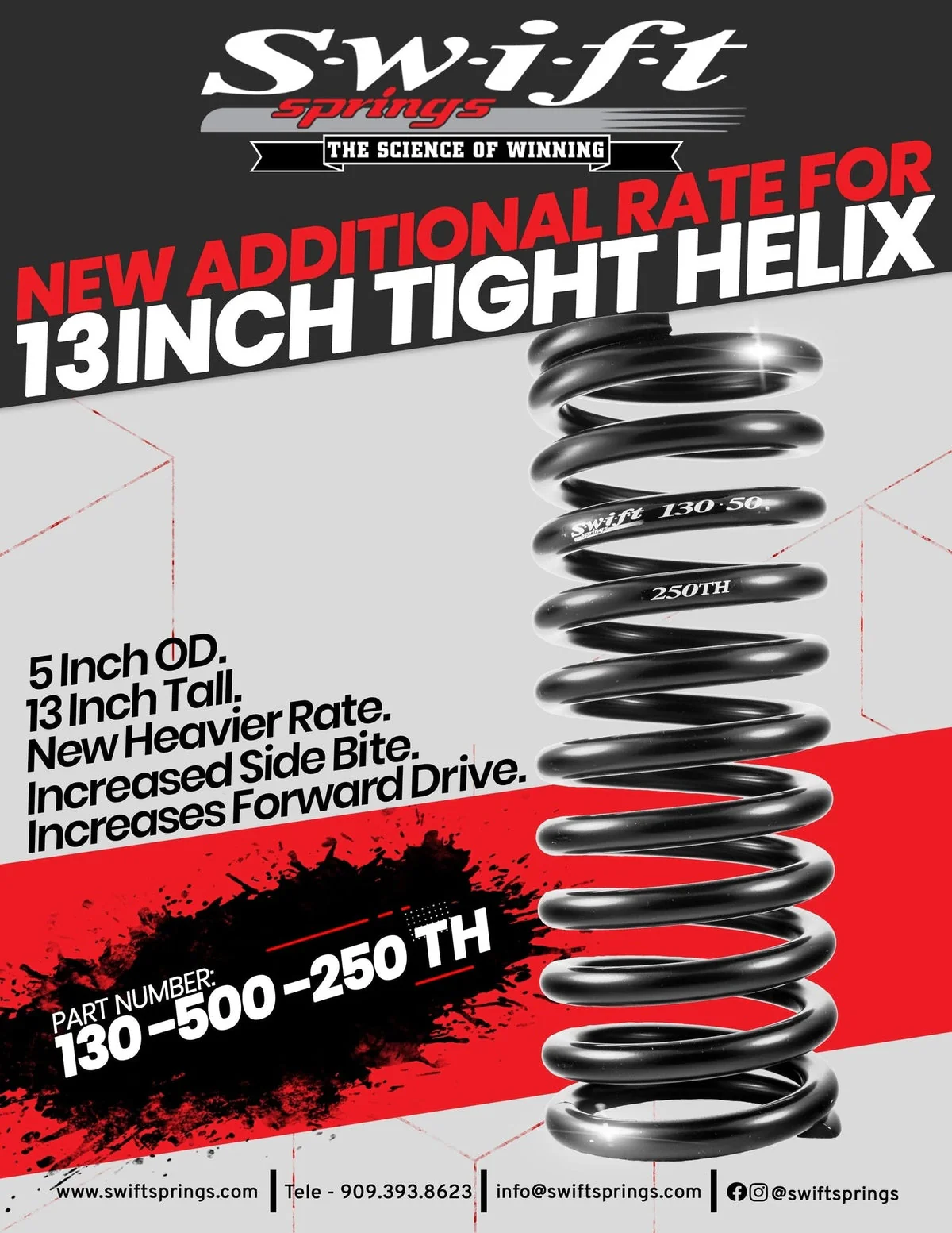 Swift Springs Standard Conventional Tight Helix Spring - OD: 5" / Length: 12" - Image 3