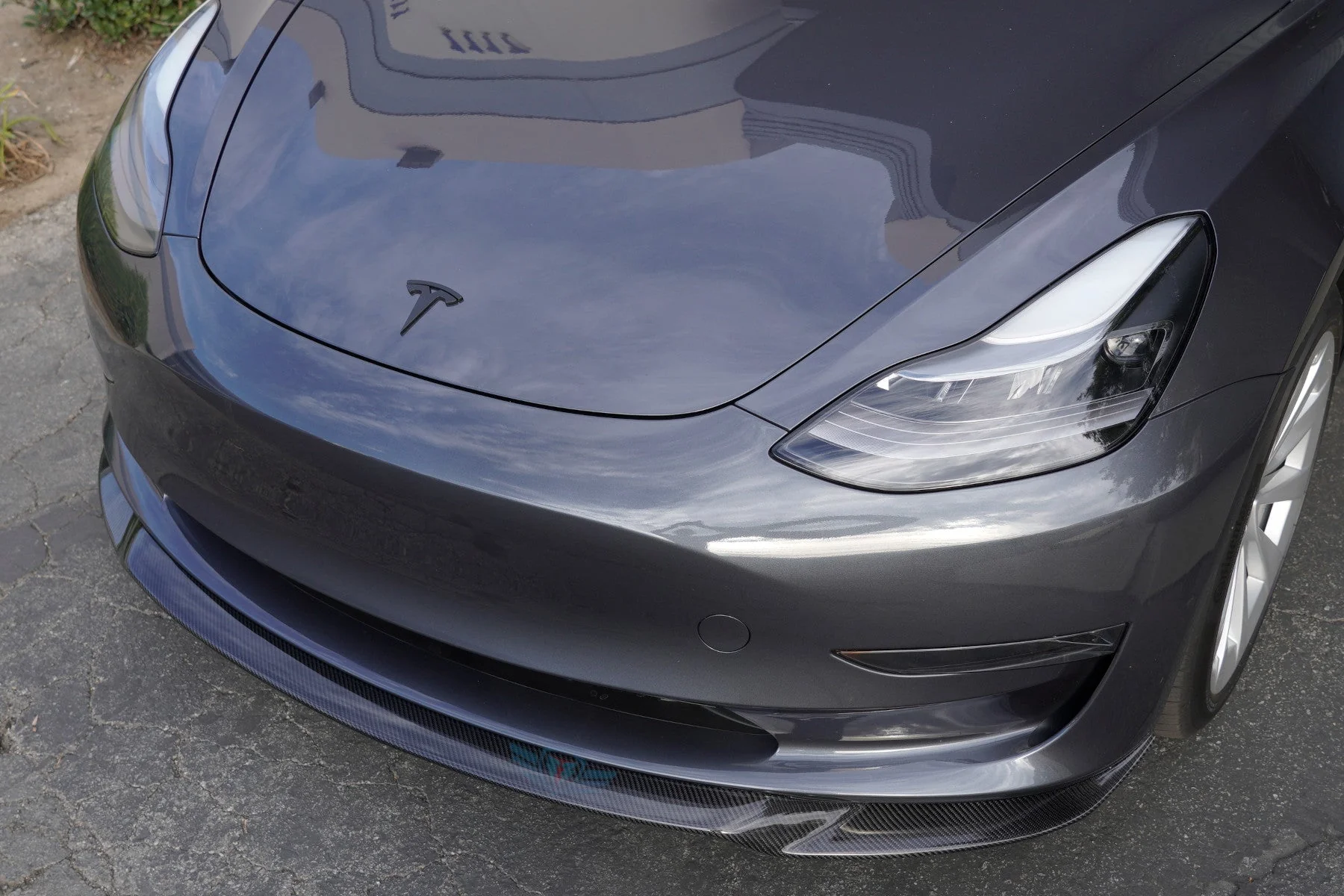 2017-2023 Tesla Model 3 (1st Gen) ATS Style Genuine Carbon Fiber Front Lip | FYBR Aero - Image 3