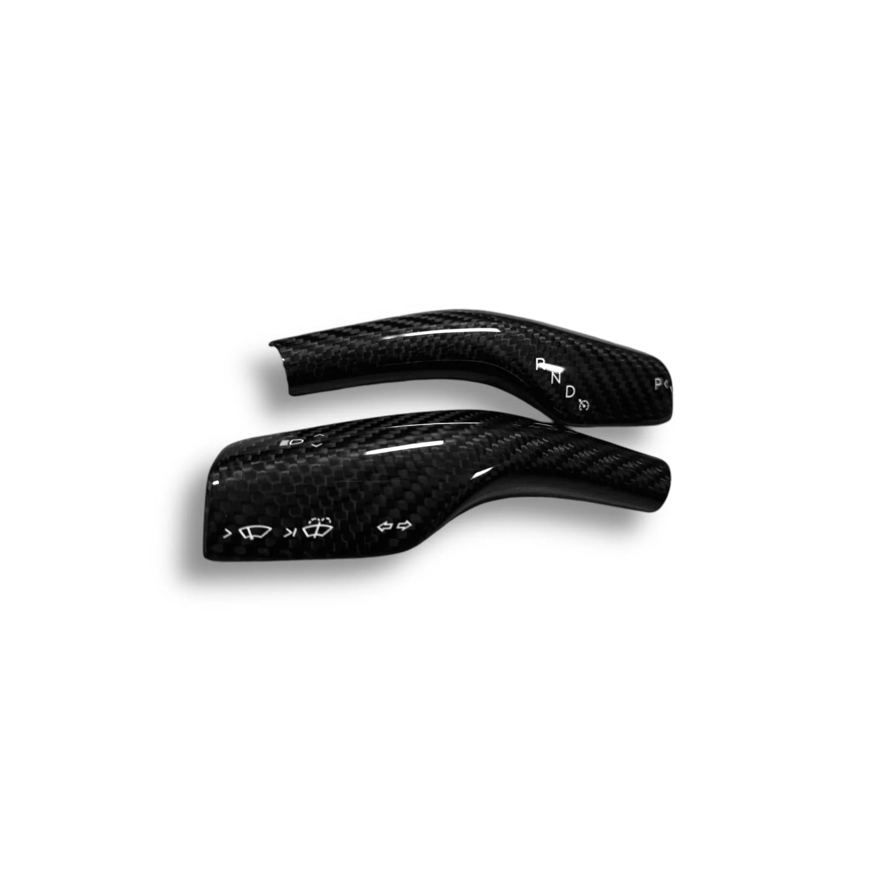Tesla Model 3 & Y Carbon Fiber Steering Shift Stalk Covers | Palenon Performance - Image 6