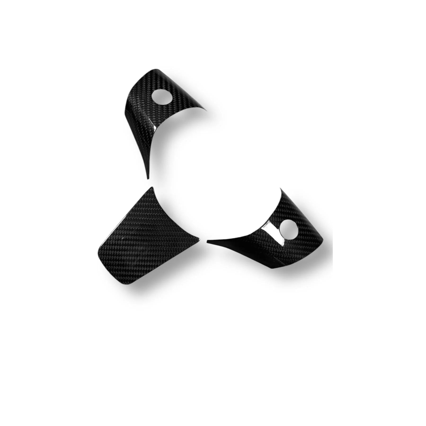Tesla Model 3 & Y Carbon Fiber Steering Wheel Accents | Palenon Performance - Image 4