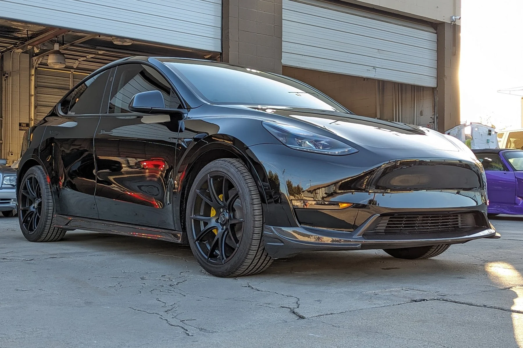 2020-2025 Tesla Model Y (1st Gen) Genuine Carbon Fiber SHX Front Lip | FYBR Aerodynamics