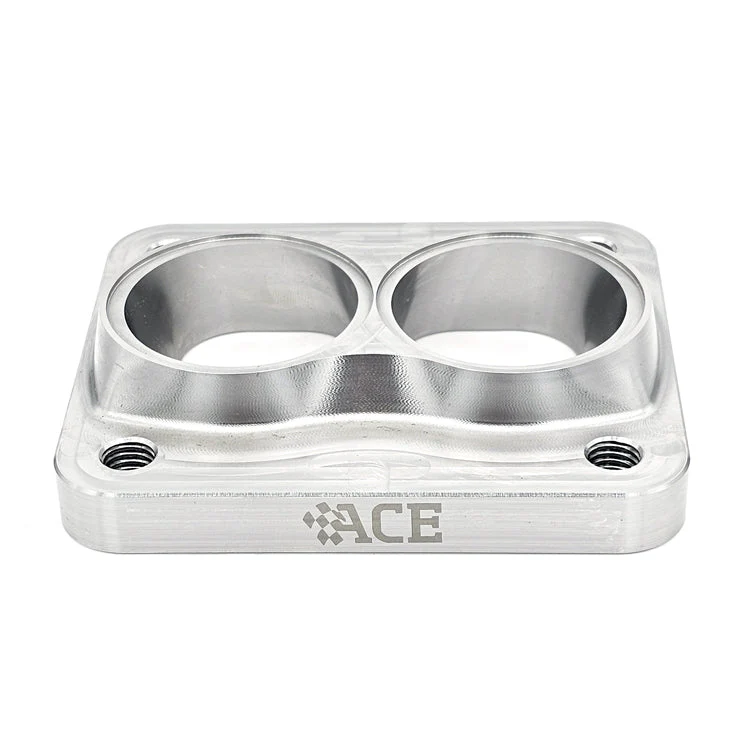 Transition Turbo Flange - Divided T4 to Dual 1-1/2" NPS (1.900" OD) - 304 Stainless