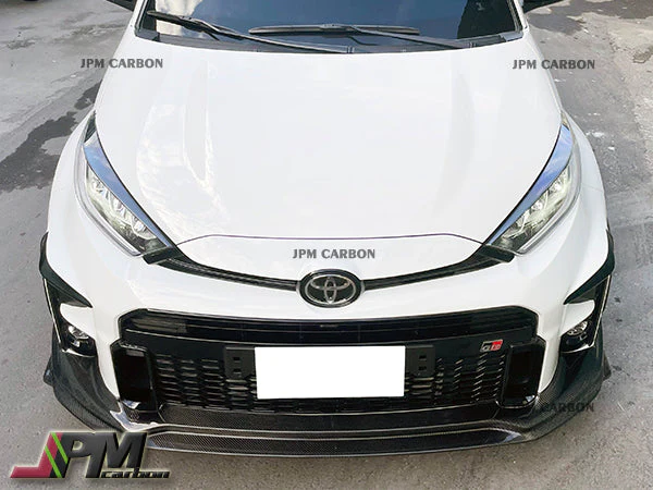 TRD Style Carbon Fiber Front Bumper Add-on Lip Fits For 2020-2024 Toyota GR Yaris Only - Image 5