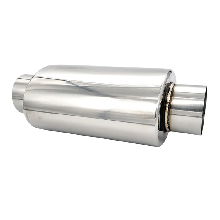 Ultra Quiet Resonator - 2.250" Inlet/Outlet x 13.75" Long - 304 Stainless - Image 2