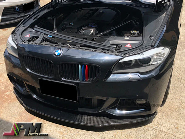 Universal Style Carbon Fiber Front Bumper Add-on Lip Fits For BMW F10 F22 F30 F32 F33 F36 F80 F82 F87 - Image 3