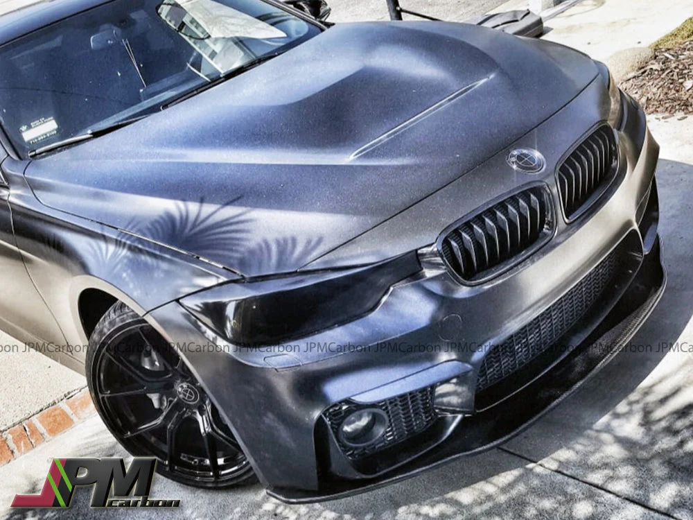 Universal Style Carbon Fiber Front Bumper Add-on Lip Fits For BMW F10 F22 F30 F32 F33 F36 F80 F82 F87 - Image 6