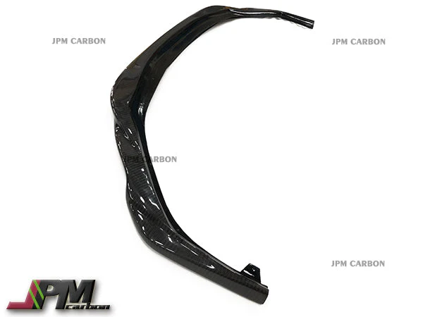 VR Style Carbon Fiber Front Bumper Add-on Lip Fits For 2015-2018 Lexus RC-F Only - Image 5