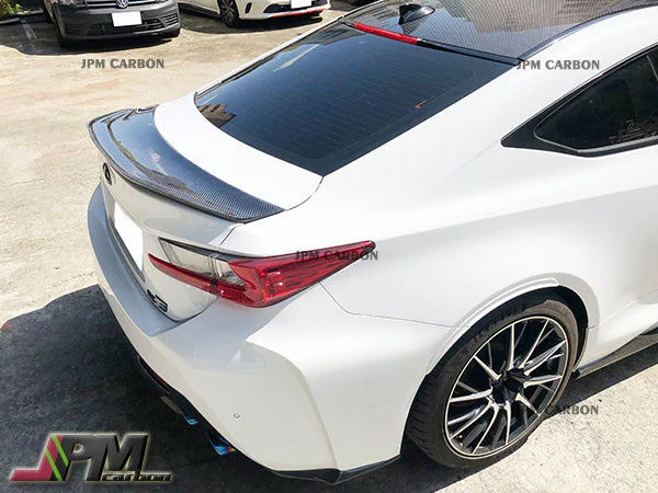 [JPMCarbon] VR Style Carbon Fiber Trunk Spoiler Wing Fits For 2015-2018 Lexus RC-F Only - Image 4