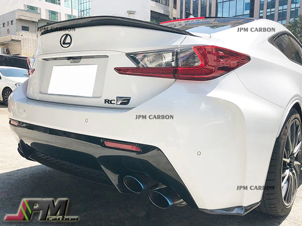 [JPMCarbon] VR Style Carbon Fiber Trunk Spoiler Wing Fits For 2015-2018 Lexus RC-F Only - Image 5