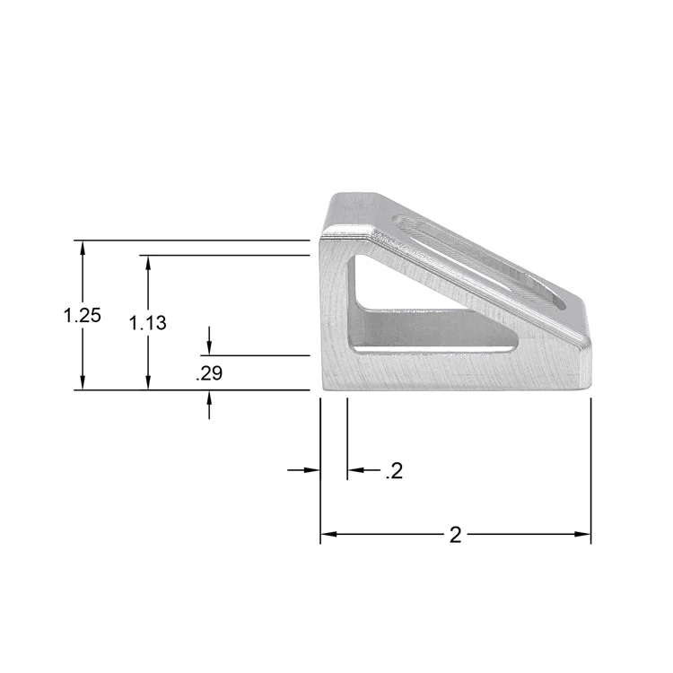 Weld On Mounting Bracket - 2" x 1.25" - Set of 2 - 6061 Aluminum - Image 5