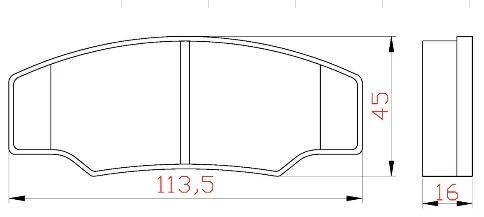 Yellow Speed Racing High Performance OE+ Rear Brake Pads - Image 3