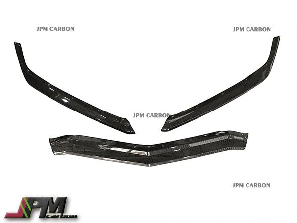 Z51 Style Carbon Fiber Front Bumper Add-on Lip Fits For 2020-2025 Chevrolet Corvette C8 Stingray & Z51 Only - Image 3